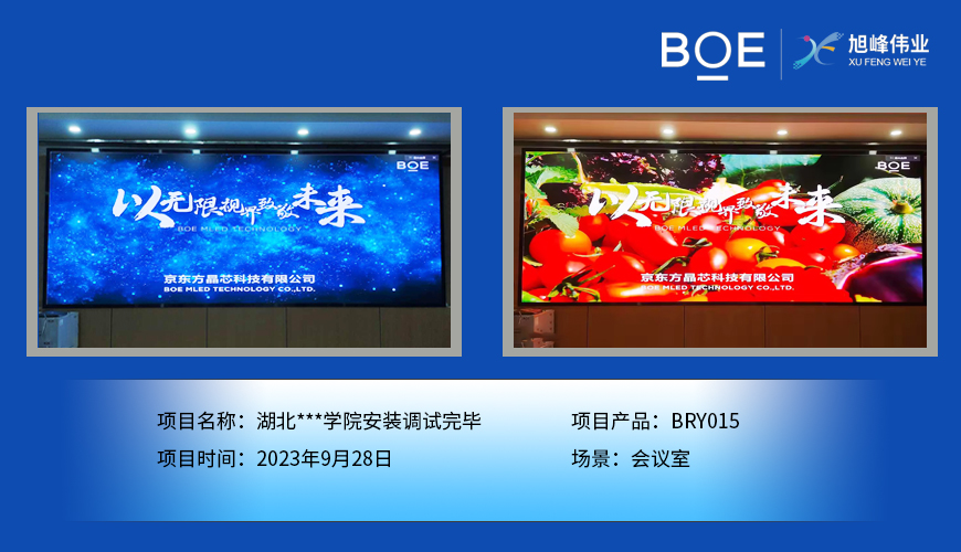 湖北湖北**學(xué)院會議室BRY015安裝調(diào)試完畢（1）